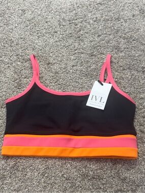 IVL Engineered Striped Sports Bra